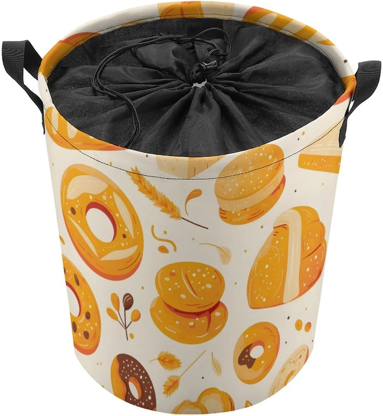 Laundry Hampers, Large Drawstring Laundry Bag, Removable Laundry Bags, Collapsible Storage Bin with Handles for Home Organization, Kids Room, Nursery Cuisine