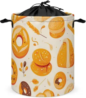 Laundry Hampers, Large Drawstring Laundry Bag, Removable Laundry Bags, Collapsible Storage Bin with Handles for Home Organization, Kids Room, Nursery Cuisine