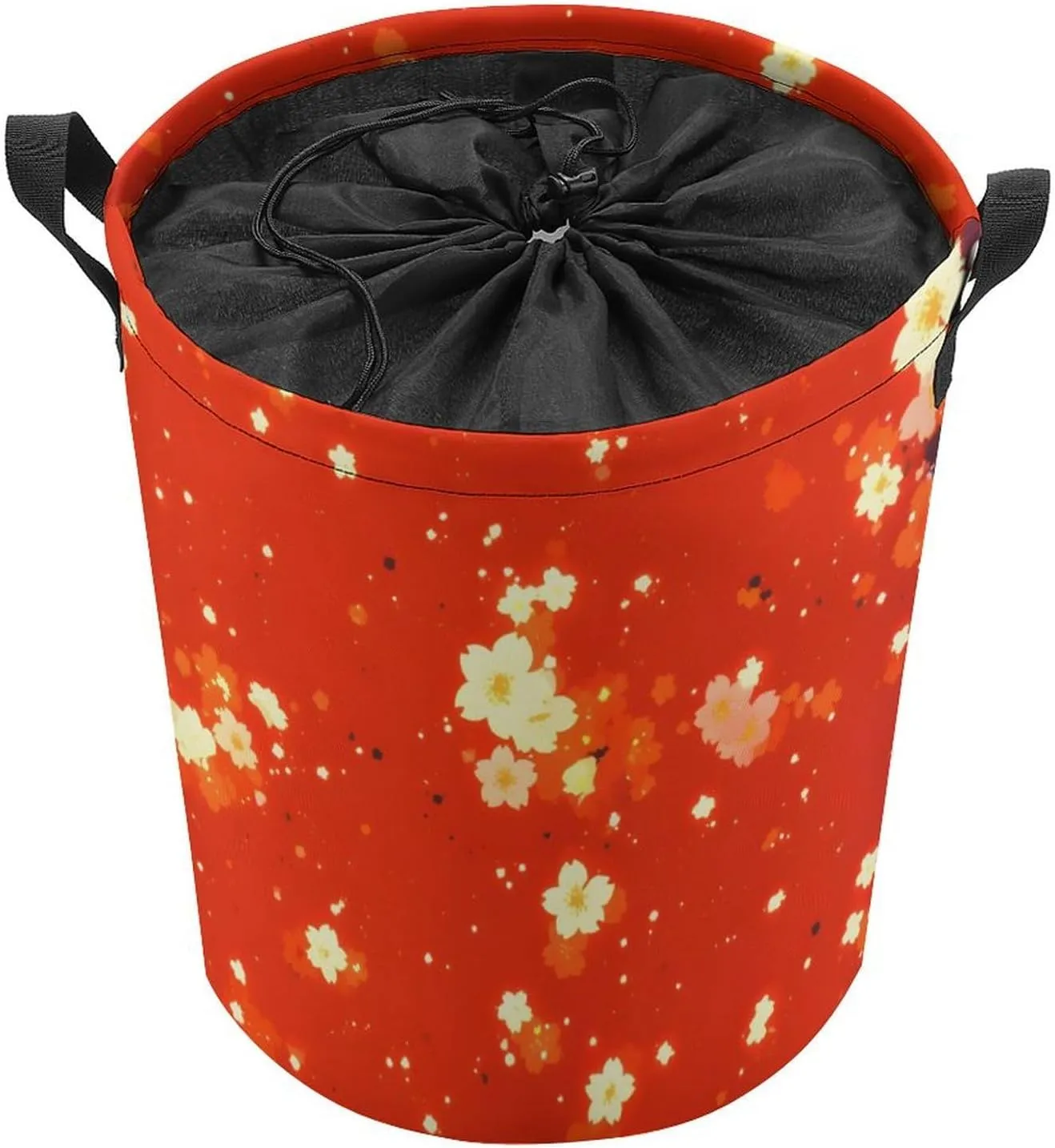 Laundry Hampers, Large Drawstring Laundry Bag, Removable Laundry Bags, Collapsible Storage Bin with Handles for Home Organization, Kids Room, Nursery Magenta