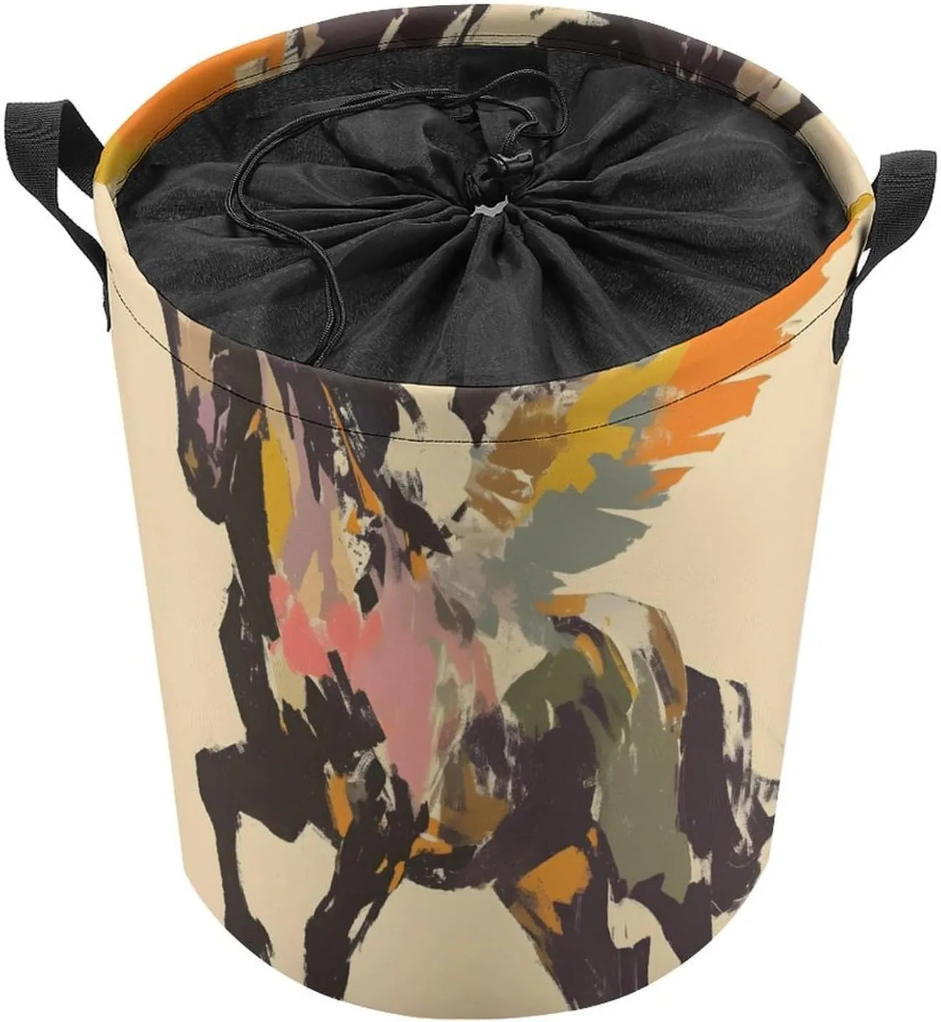 Laundry Hampers, Large Drawstring Laundry Bag, Removable Laundry Bags, Collapsible Storage Bin with Handles for Home Organization, Kids Room, Nursery Pack Animal