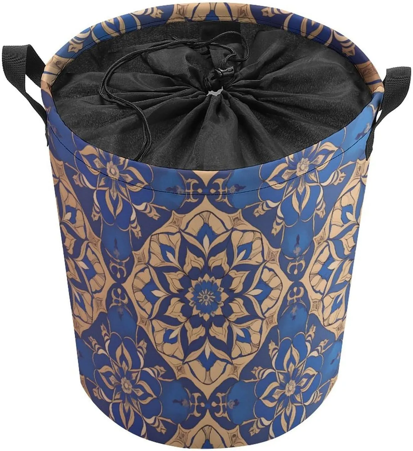 Laundry Hampers, Large Drawstring Laundry Bag, Removable Laundry Bags, Collapsible Storage Bin with Handles for Home Organization, Kids Room, Nursery Pattern