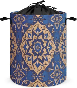 Laundry Hampers, Large Drawstring Laundry Bag, Removable Laundry Bags, Collapsible Storage Bin with Handles for Home Organization, Kids Room, Nursery Pattern