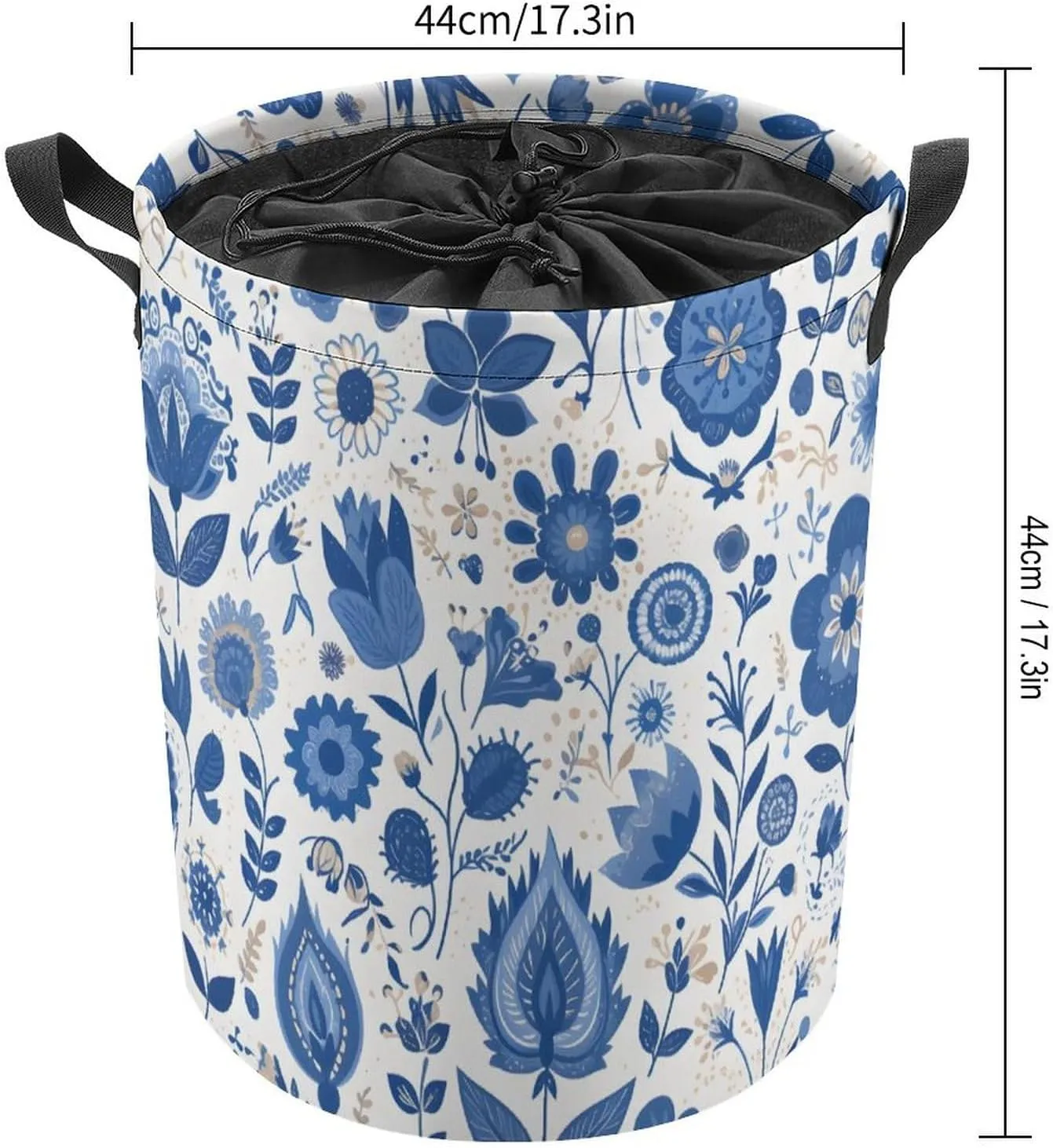 Laundry Hampers, Large Drawstring Laundry Bag, Removable Laundry Bags, Collapsible Storage Bin with Handles for Home Organization, Kids Room, Nursery Textile