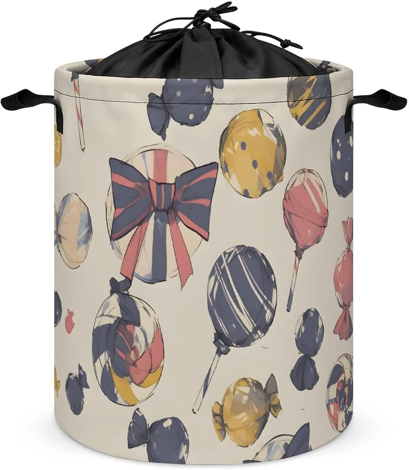Laundry Hampers, Large Drawstring Laundry Bag, Removable Laundry Bags, Collapsible Storage Bin with Handles for Home Organization, Kids Room, Nursery Vertebrate