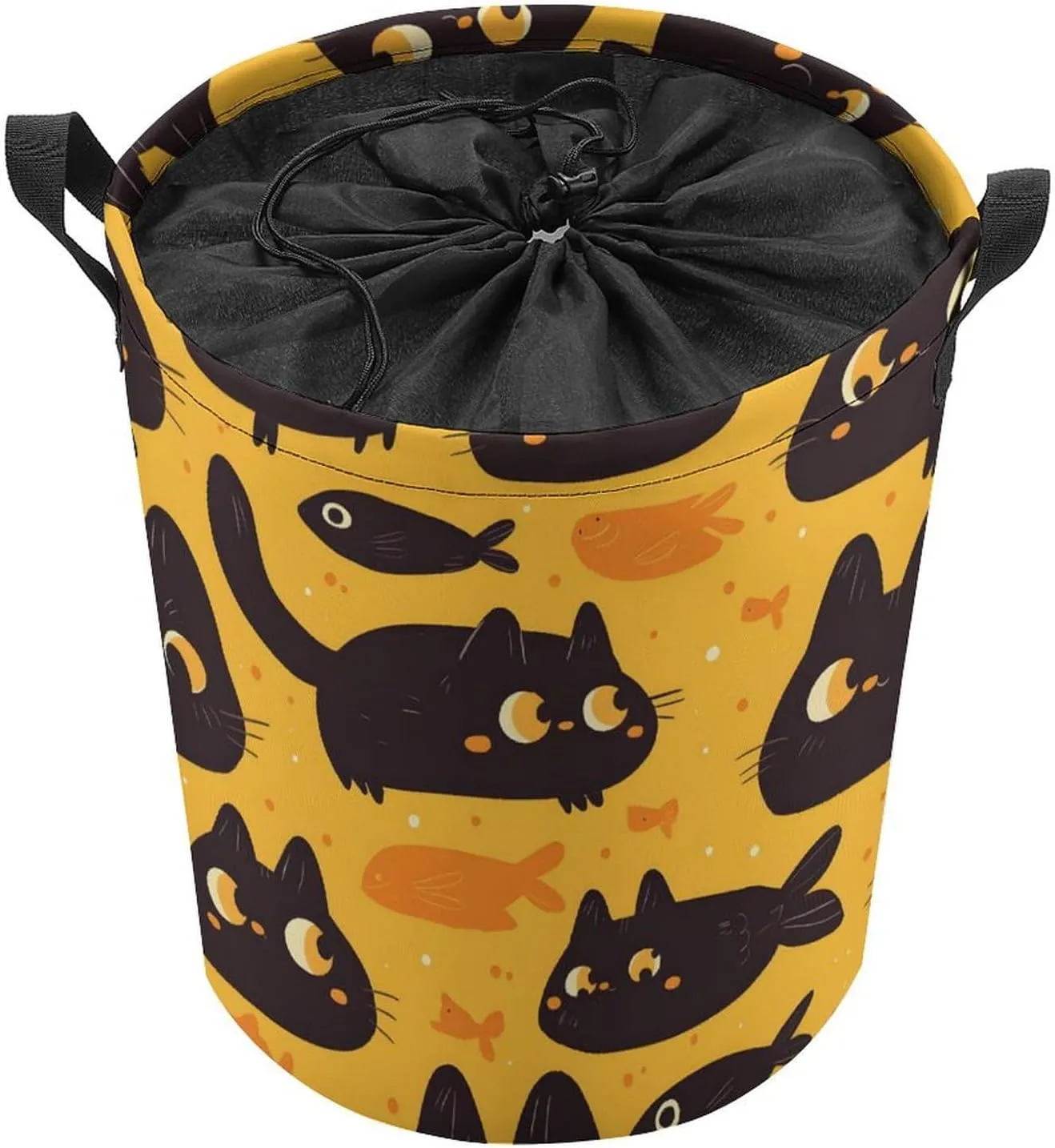 Laundry Hampers, Large Drawstring Laundry Bag, Removable Laundry Bags, Collapsible Storage Bin with Handles for Home Organization, Kids Room, Nursery Vertebrate