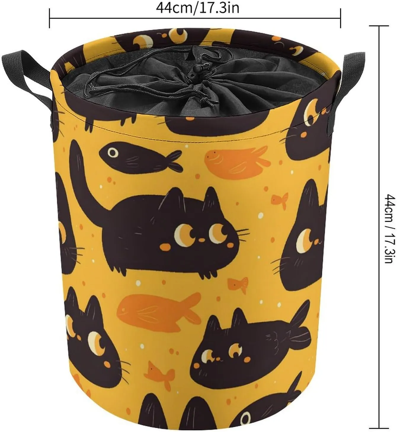 Laundry Hampers, Large Drawstring Laundry Bag, Removable Laundry Bags, Collapsible Storage Bin with Handles for Home Organization, Kids Room, Nursery Vertebrate
