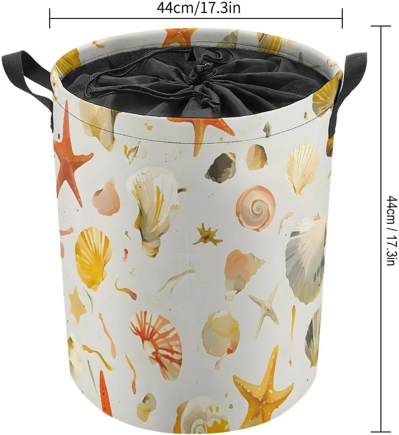 Laundry Hampers, Large Drawstring Laundry Bag, Removable Laundry Bags, Collapsible Storage Bin with Handles for Home Organization, Kids Room, Nursery Vertebrate