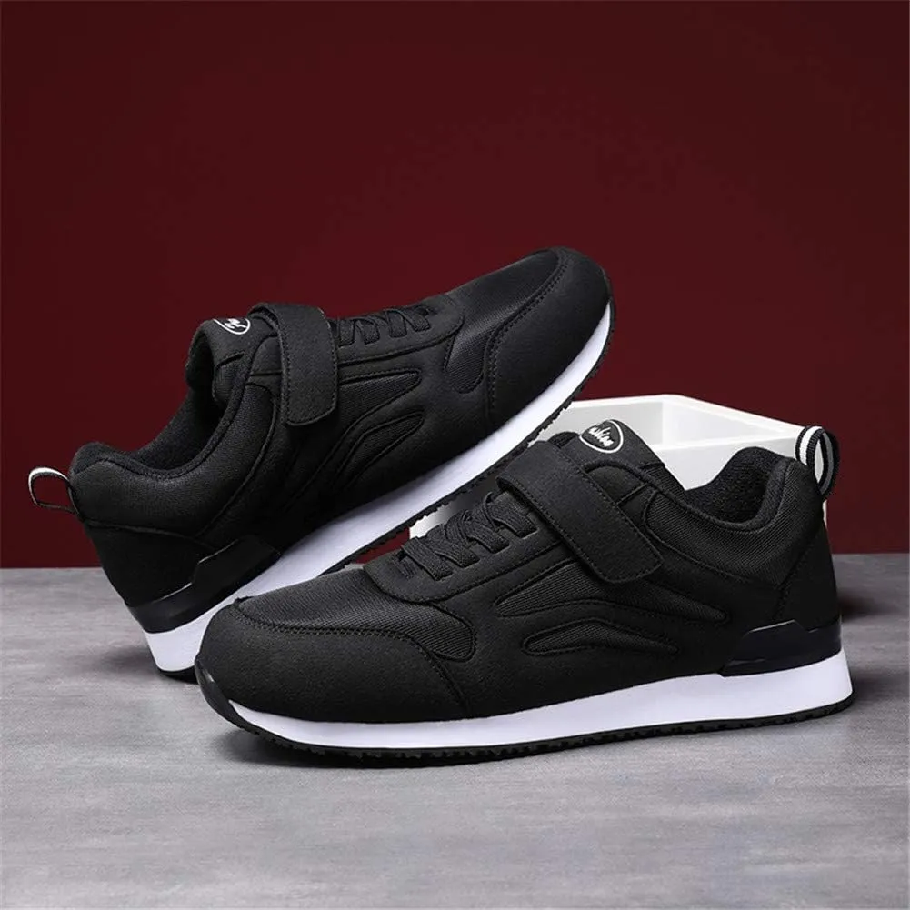 LEADER SHOW Mens Walking Shoes Casual Tennis Gym No-tie Comfortable Flat Lightweight Hook and Loop Sneakers