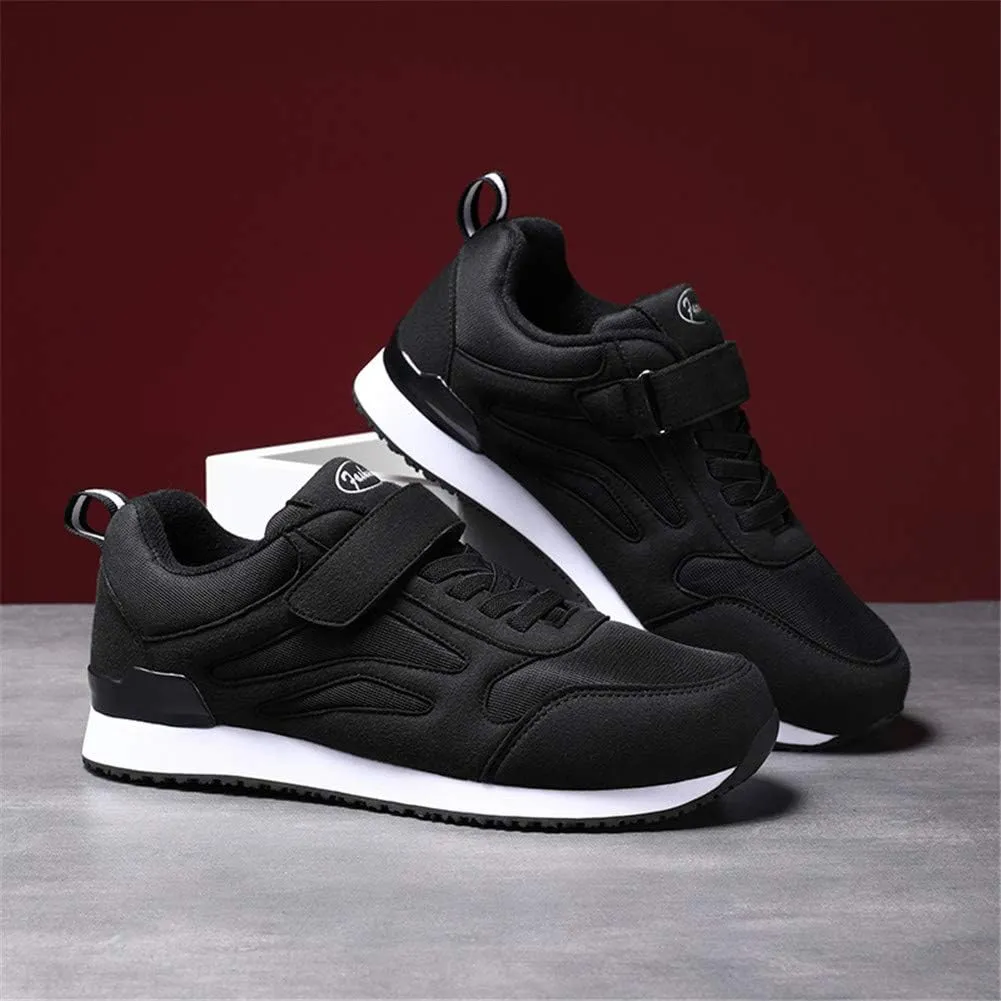 LEADER SHOW Mens Walking Shoes Casual Tennis Gym No-tie Comfortable Flat Lightweight Hook and Loop Sneakers