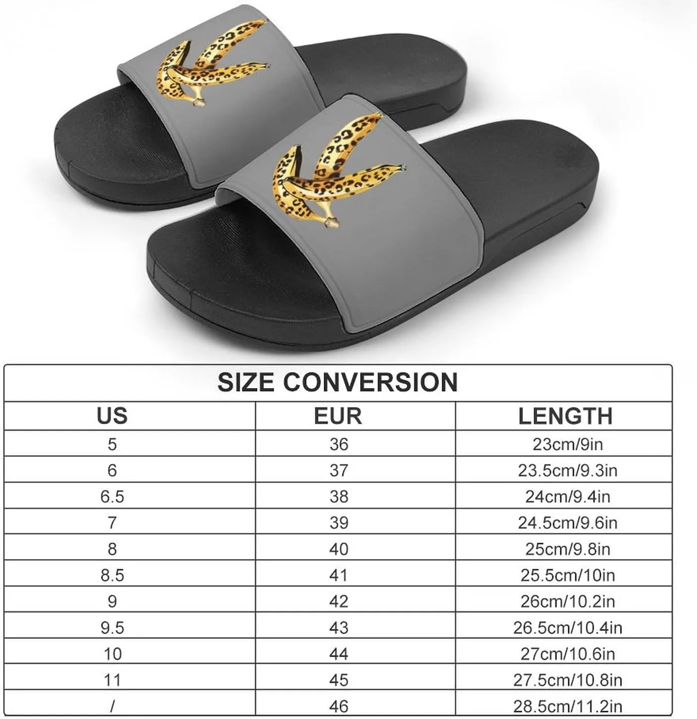 Leopard Banana Novelty Slippers Slides Sandals Shower House Home Shoes Non Slip Soft Sole Shoe For Men Women Bathroom