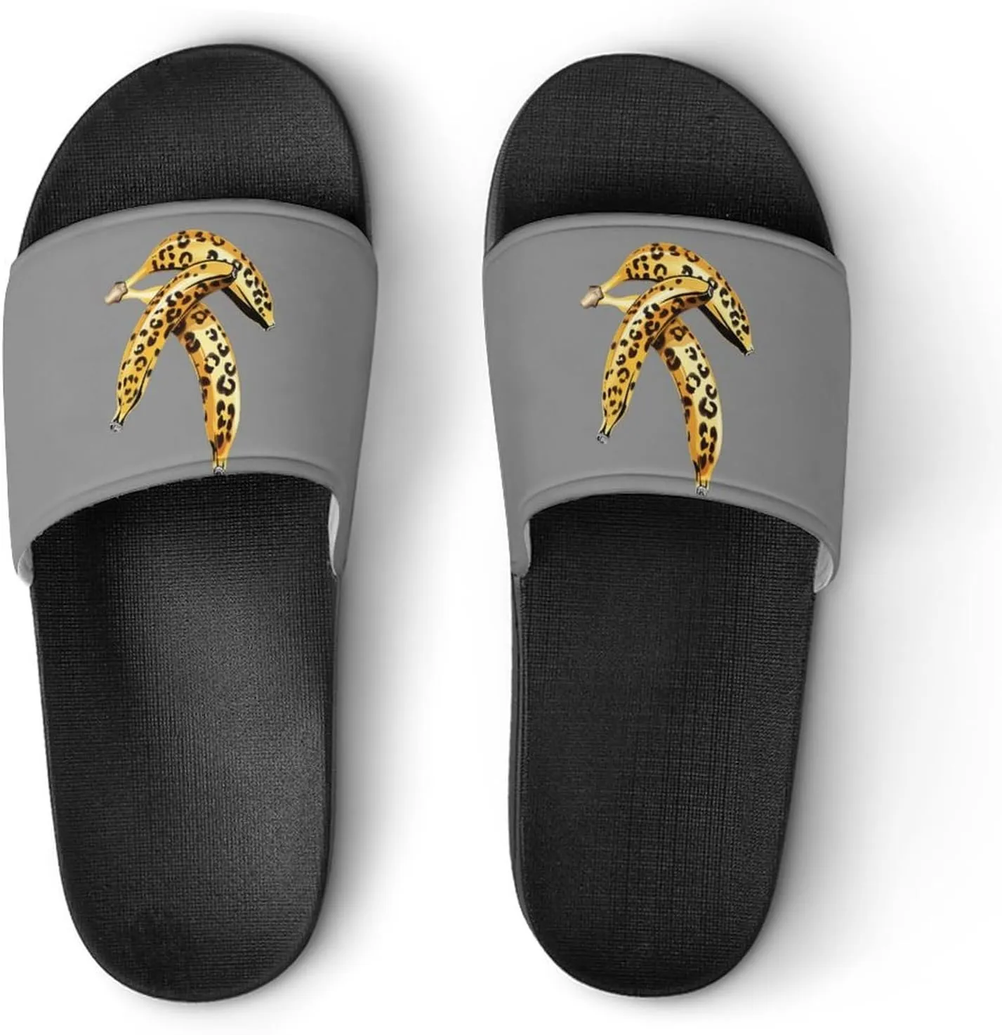 Leopard Banana Novelty Slippers Slides Sandals Shower House Home Shoes Non Slip Soft Sole Shoe For Men Women Bathroom