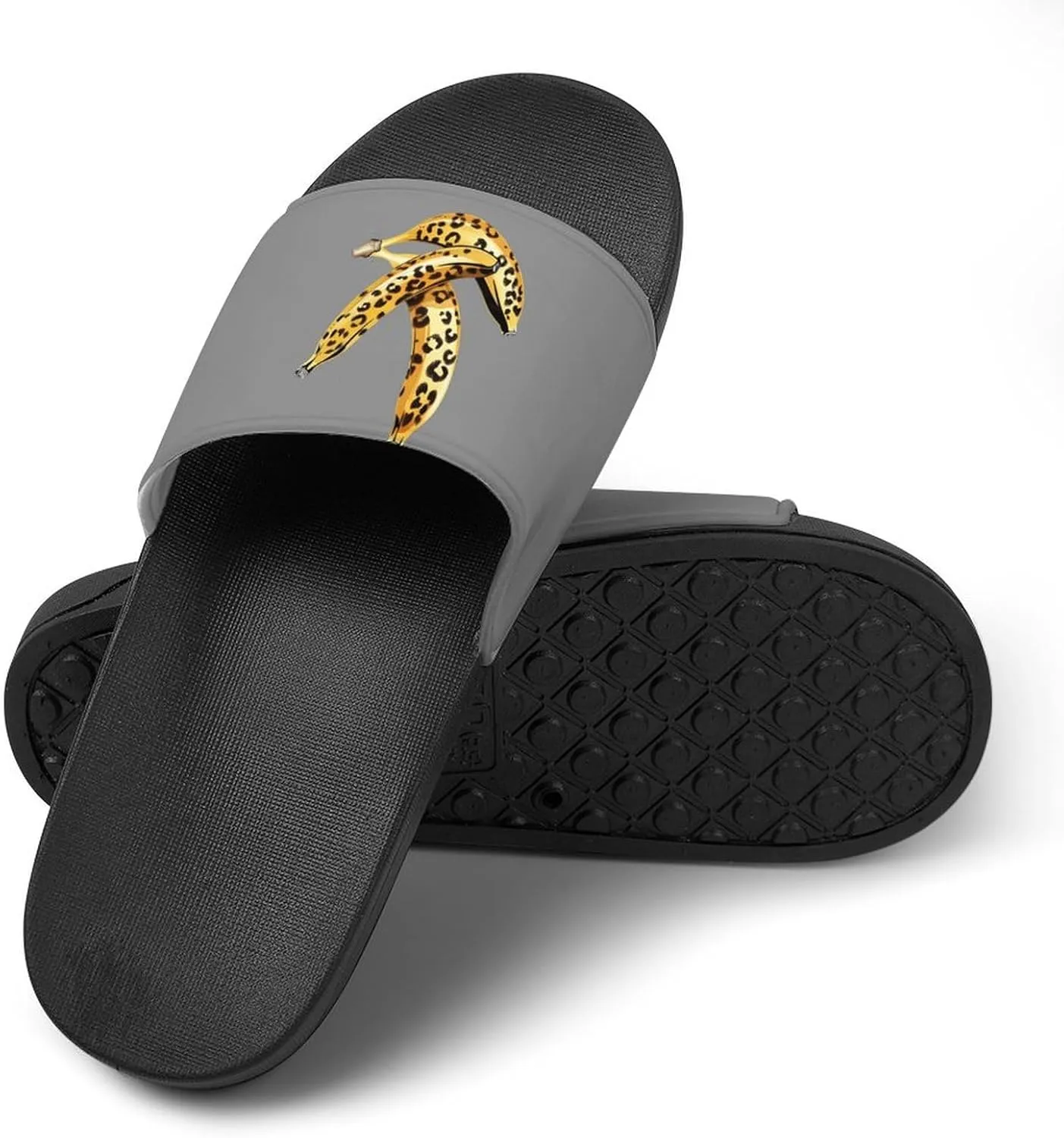 Leopard Banana Novelty Slippers Slides Sandals Shower House Home Shoes Non Slip Soft Sole Shoe For Men Women Bathroom