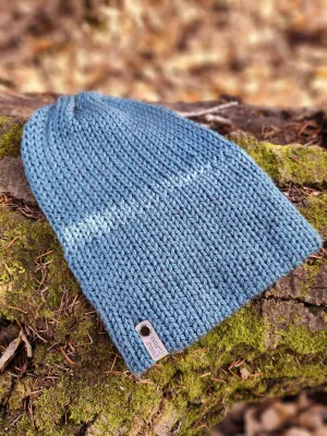 Lightweight Hat, Folded Double Brim Wool Free, Marina Blue