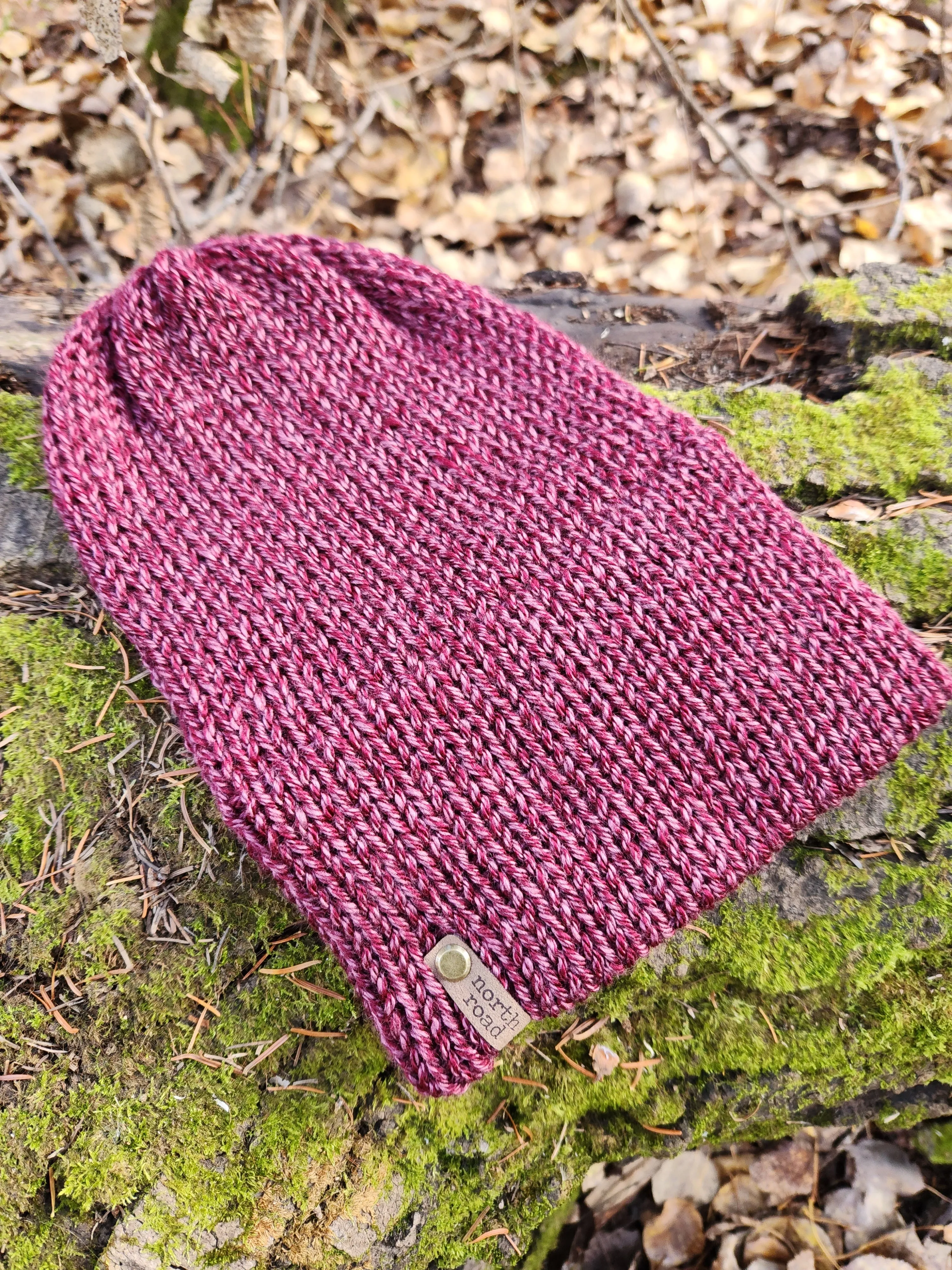 Lightweight Hat, Folded Double Brim Wool Free, Wine