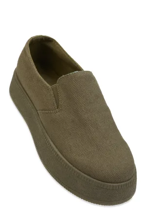Low Platform Slip On Sneakers