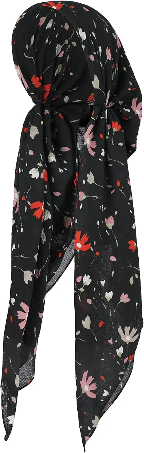 Madison Headwear Pretied Head Scarves for Women Featuring Lightweight Crimped Material and Attractive