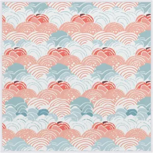 Magic Cosmetics Pouch Abstract Seawater Self-Adhesive Camera Cover Cloth Protective Foldable Makeup Bag for Lens Cat Makeup Bag 21.7x21.7