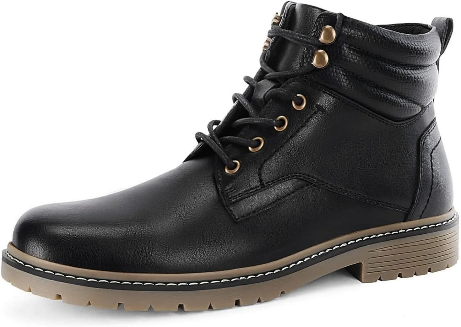 Mens Chukka Boots Motorcycle Casual Hiking Waterproof Lace up Lightweight Combat Ankle Booties Oxford Dress Work Shoes