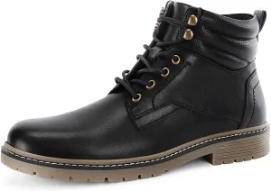 Mens Chukka Boots Motorcycle Casual Hiking Waterproof Lace up Lightweight Combat Ankle Booties Oxford Dress Work Shoes