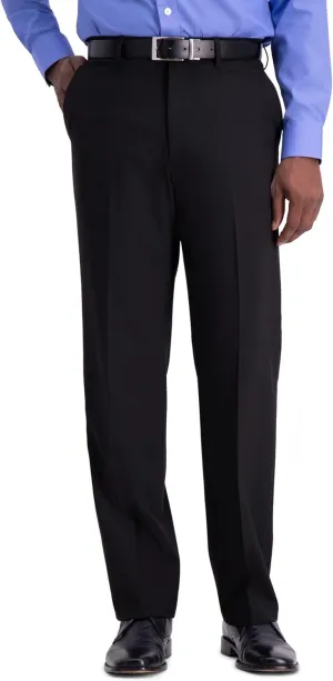 Men's Classic Fit Flat Front Flex Waistband Stretch Dress Pant