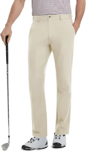 Mens Golf Pants Stretch 30"/32"/34" Water-Resistant Lightweight Stretch Casual Flat Front Dress Pants with 5 Pockets