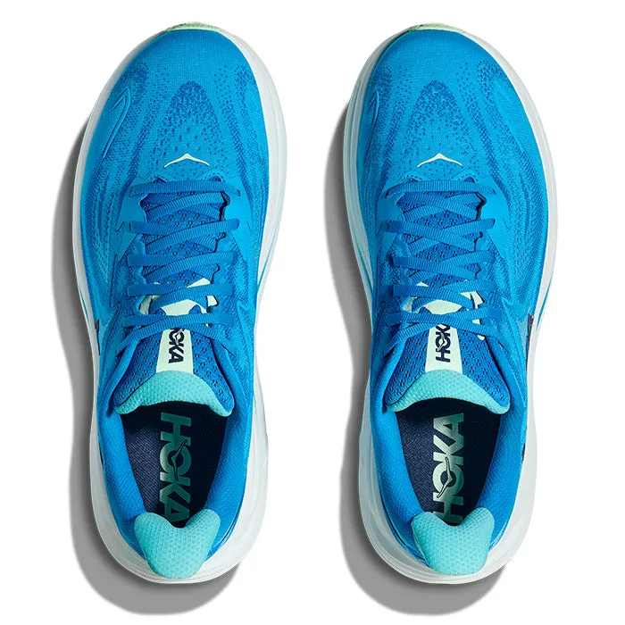 Mens Hoka Clifton 10 in Hoka Blue/Skyward Blue