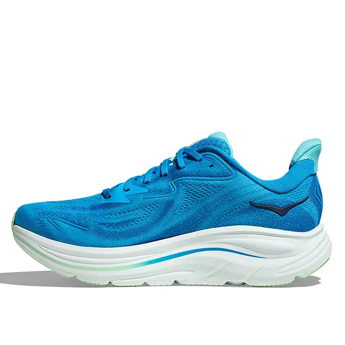 Mens Hoka Clifton 10 in Hoka Blue/Skyward Blue