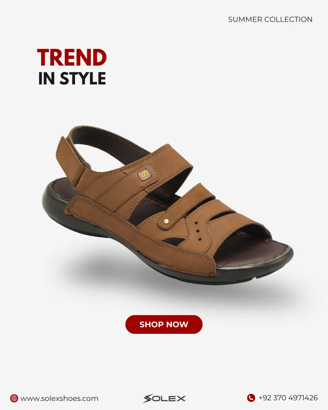 Men's Leather Sandal ( Medicated )