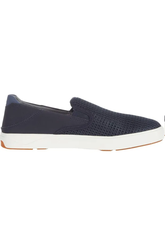 Men's OluKai Lae'ahi Slip-On Sneakers in Blue Depth/Blue Depth