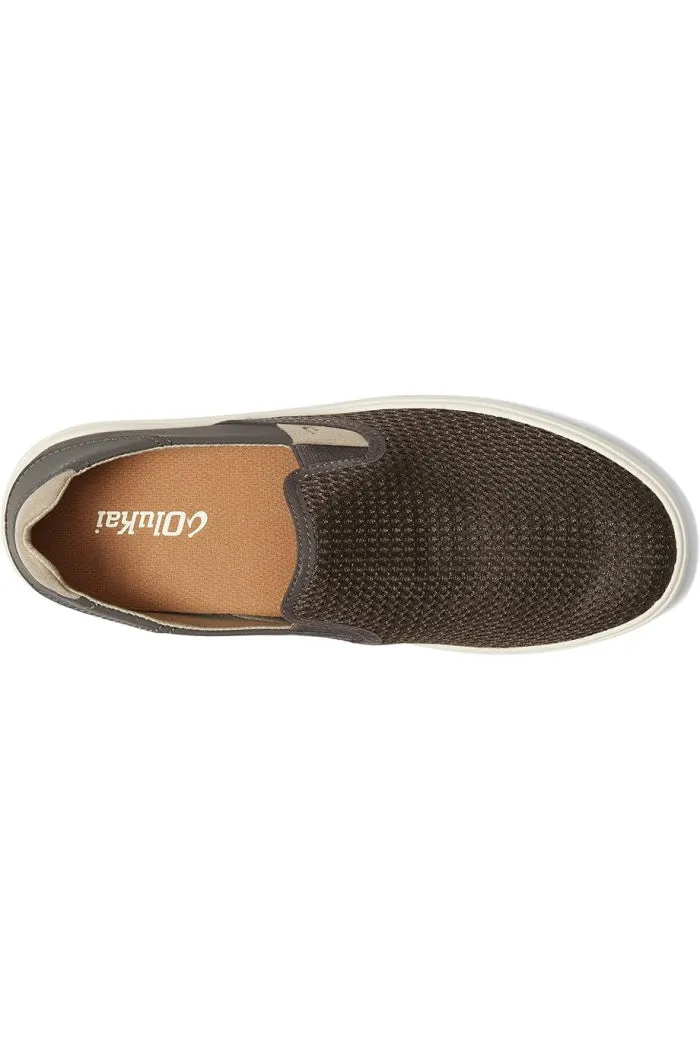 Men's OluKai Lae'ahi Slip-On Sneakers in Blue Depth/Blue Depth
