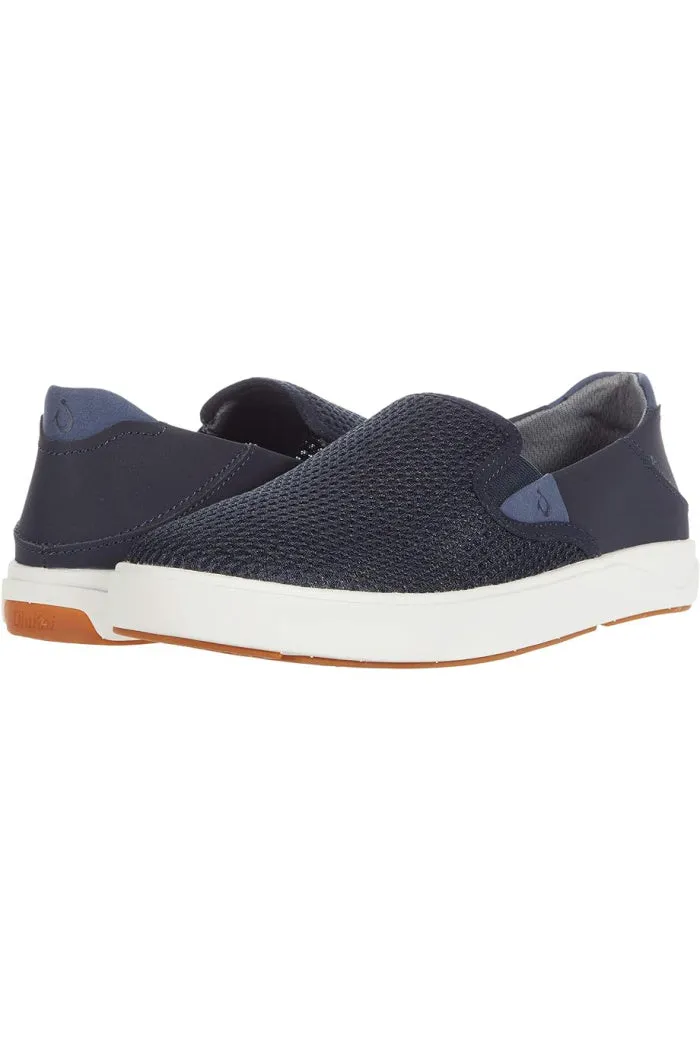 Men's OluKai Lae'ahi Slip-On Sneakers in Blue Depth/Blue Depth