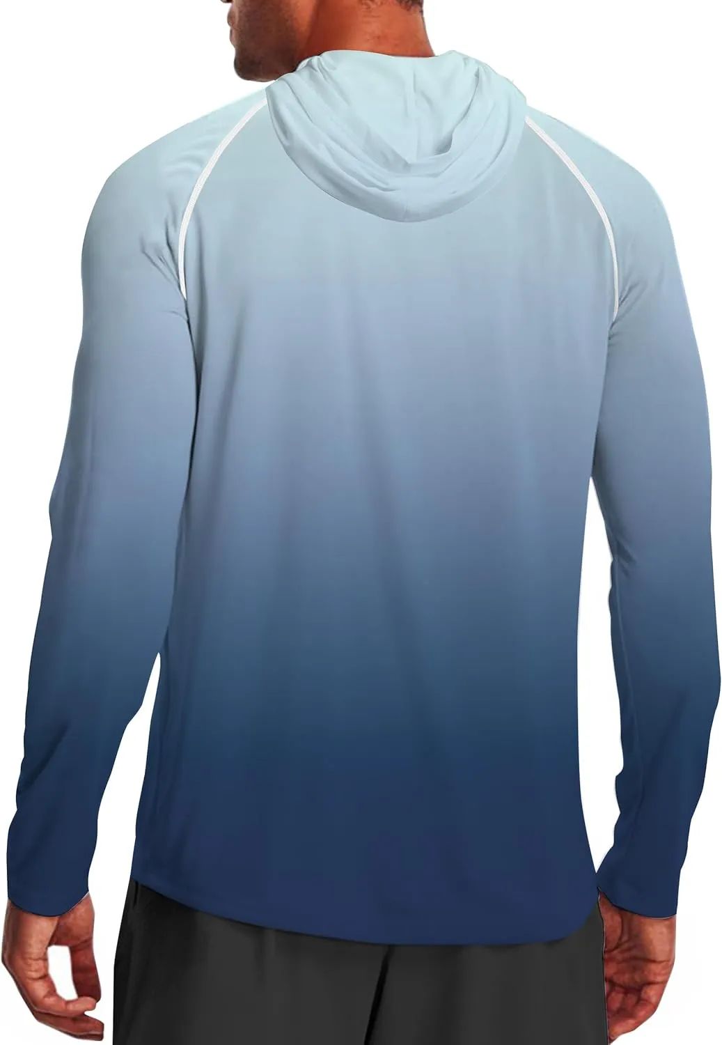 Men's UPF 50  Sun Protection Hoodie Shirt Long Sleeve SPF Fishing Outdoor UV Hiking Lightweight Shirts