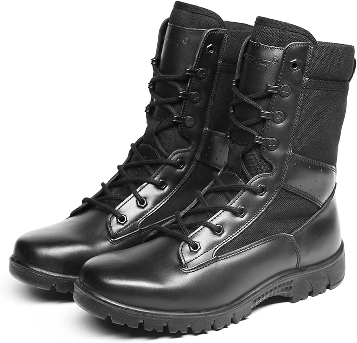 Mens Walking Boots Waterproof Leather Travel Lightweight Vent Breathable Hiking Trekking Shoes-Black||EU42/US8.5