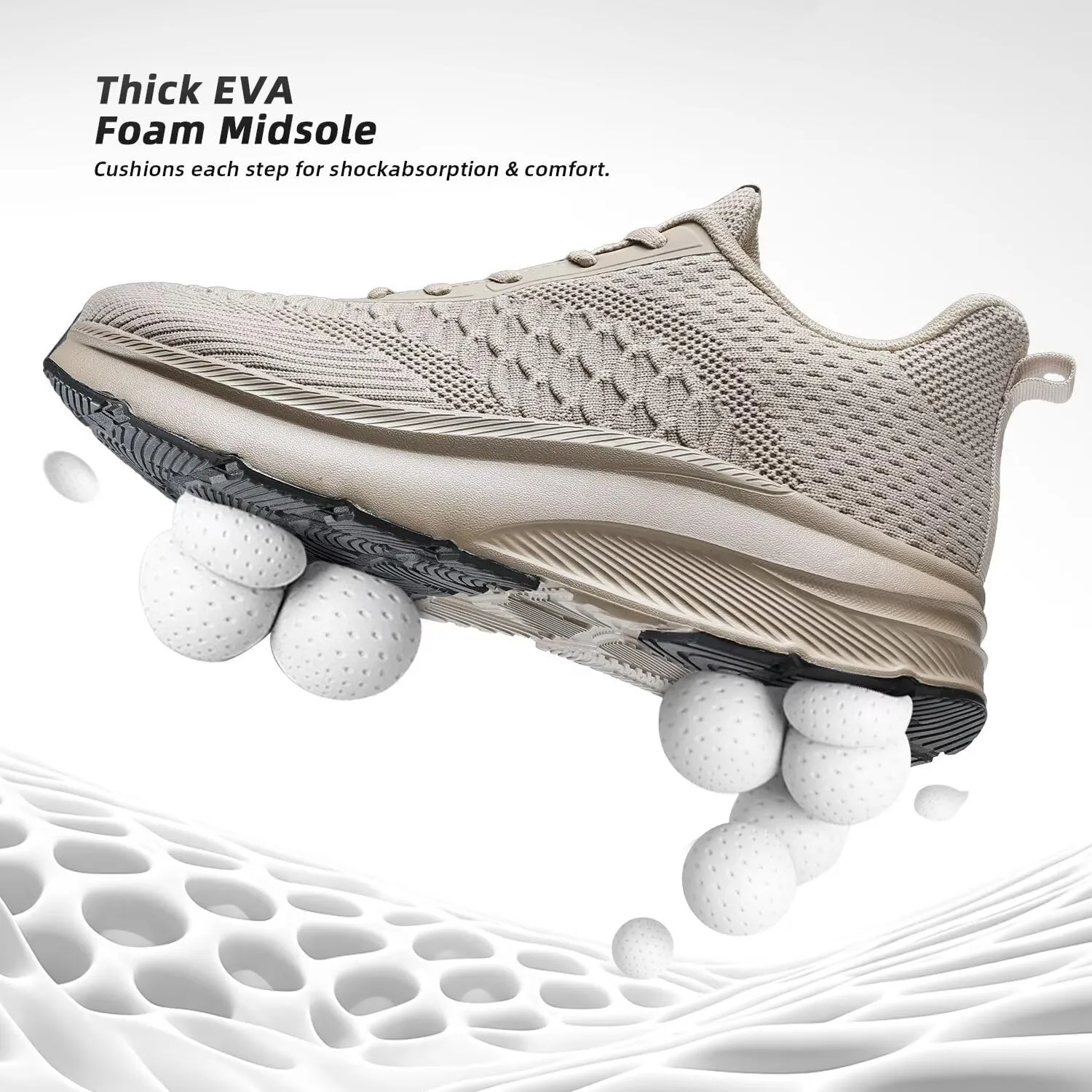 Men's Wide Toe Walking Shoes Casual Trail Running Sneakers Cross-Trainer Tennis Non Slip Athletic Gym Workout Soft Sole