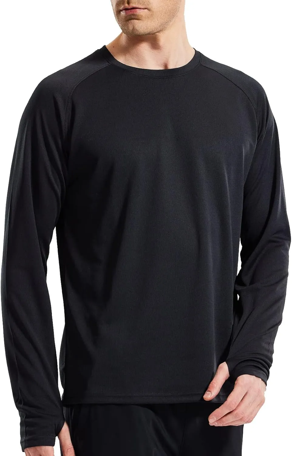 MIER Men's UPF 50  Sun Shirts Quick Dry Long Sleeve UV Shirts Lightweight Rash Guard Swim T-Shirts Hiking Running