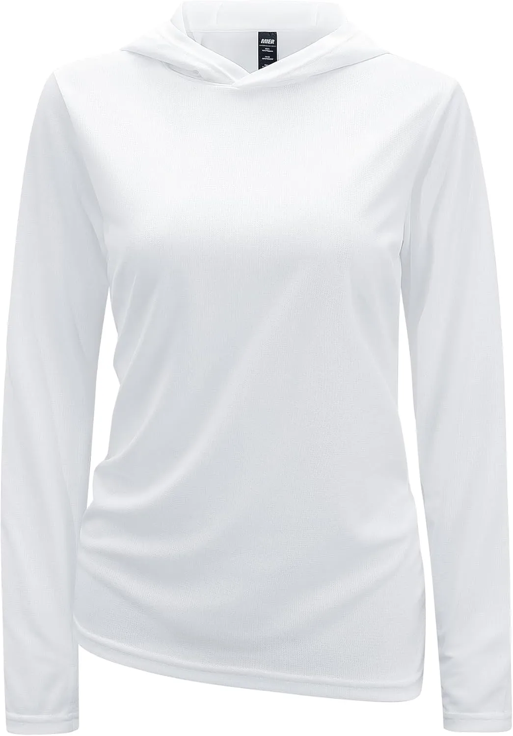 MIER Women's Long Sleeve Workout Shirts Sun Protection Hoodie UPF 50  UV Shirt for Fishing Hiking Running, Lightweight