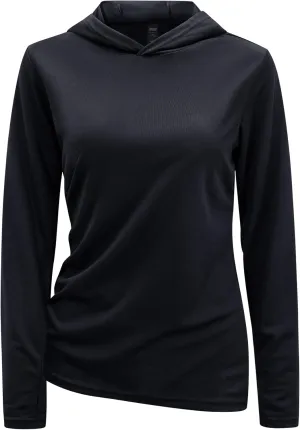 MIER Women's Long Sleeve Workout Shirts Sun Protection Hoodie UPF 50  UV Shirt for Fishing Hiking Running, Lightweight