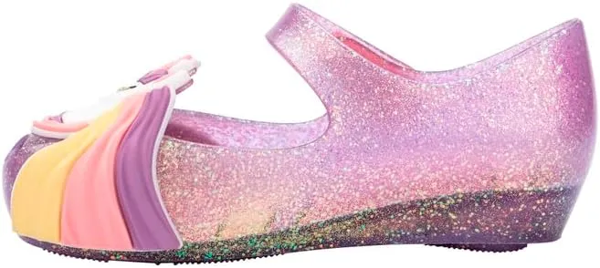 mini melissa Girl's Ultragirl Unicorn Ballet Flat
