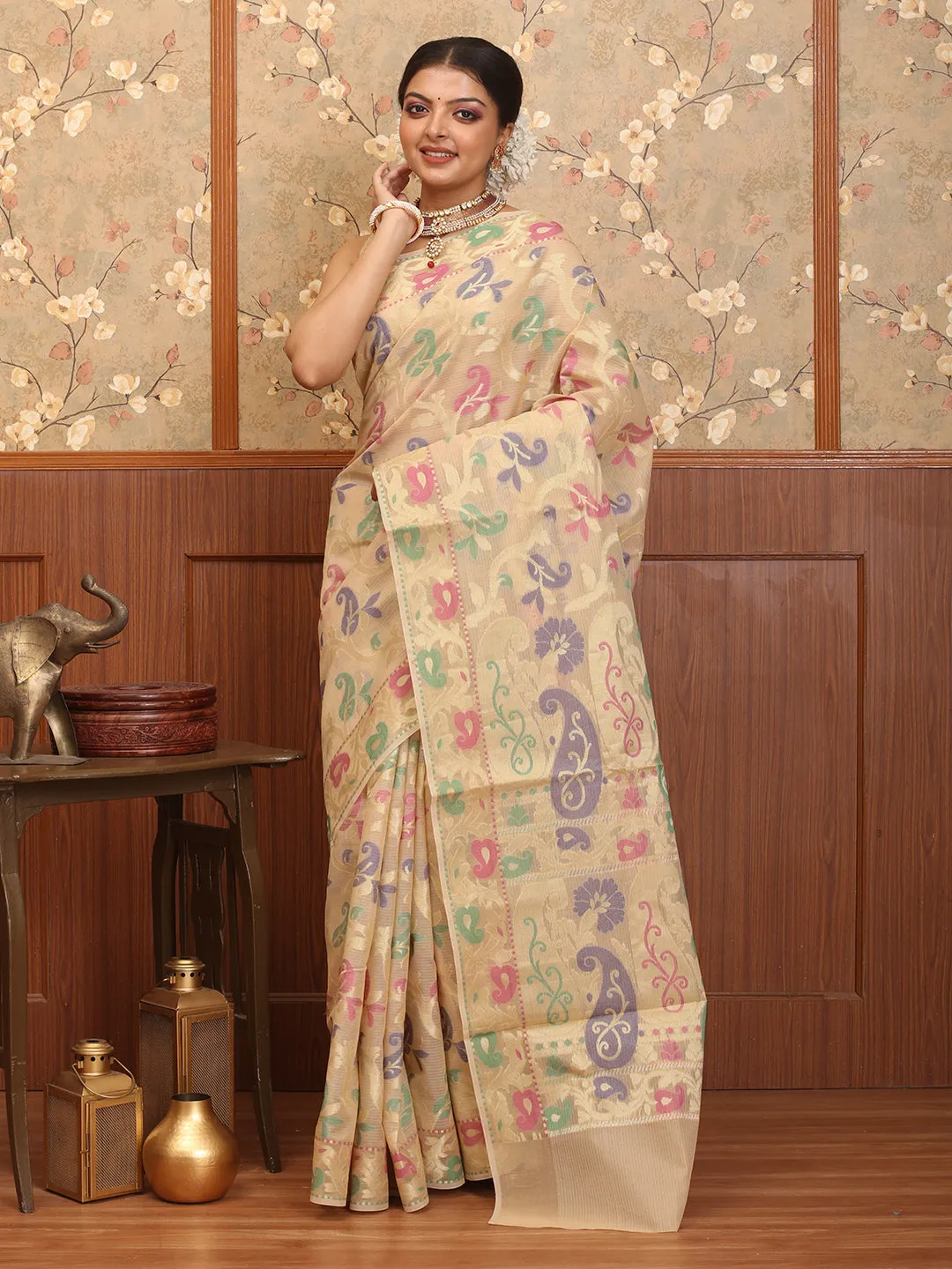 Multicolour Patola Value for money With Supernet Sandal Weaves Colour Banarasi Shipping updates