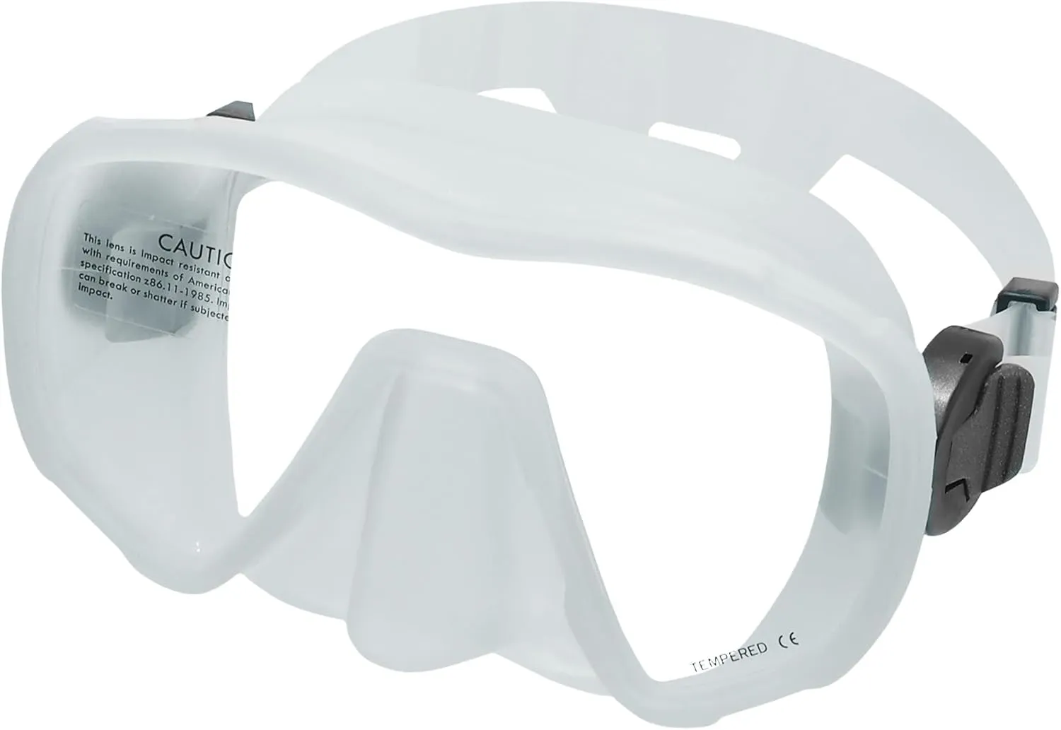 Nami Single Frameless Diving Mask - Anti-Fog, UV Protection - Scuba, Freediving, Spearfishing, Snorkel Mask for Adults