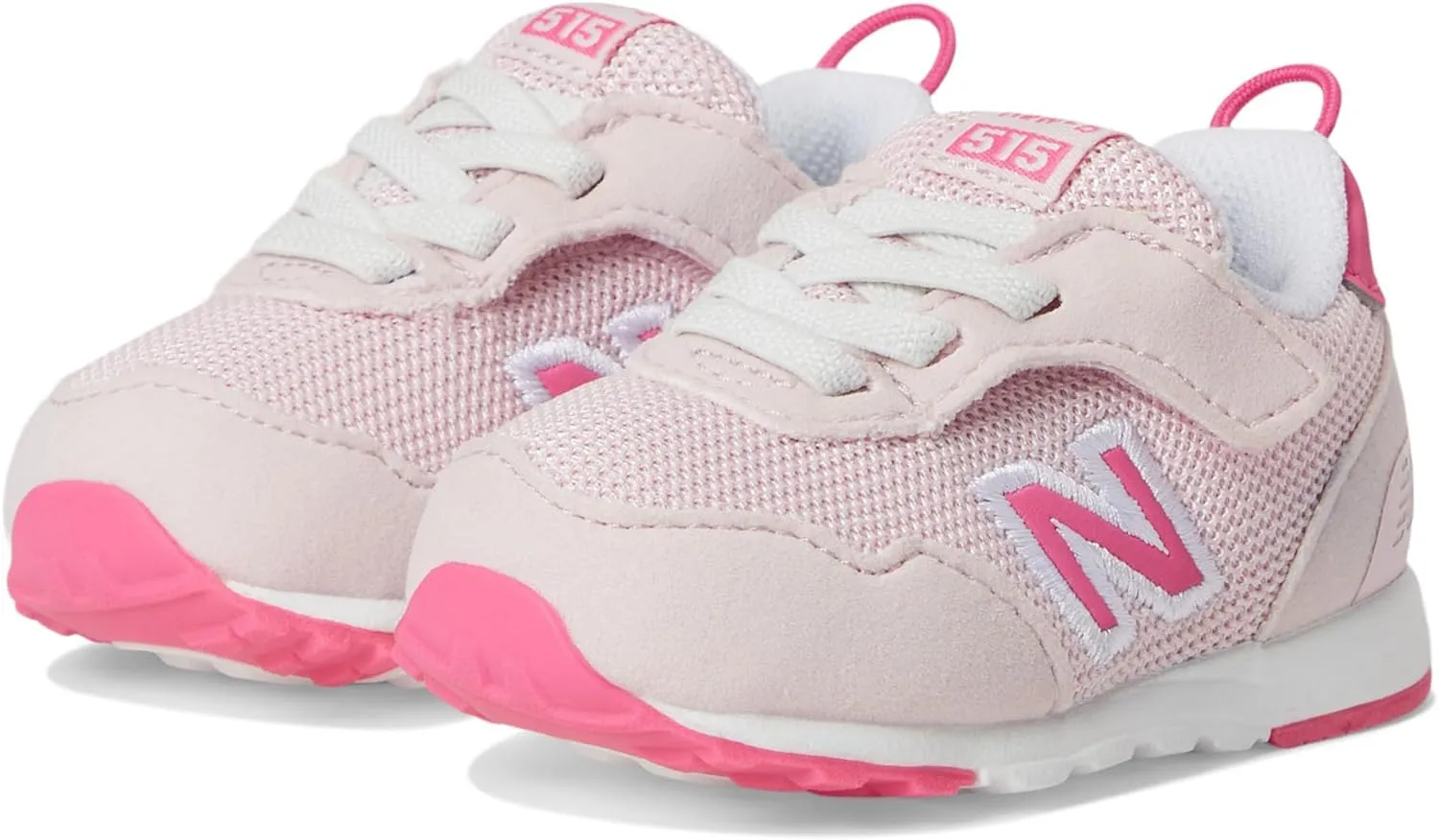 New Balance Kids 515 V1 New-b Hook and Loop Sneaker, Rose Sugar/Dragon Berry, 6 US Unisex Toddler