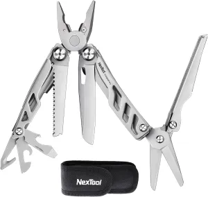NexTool Flagship Pro Multitool, Foldable Utility Knife with Safety Locking, EDC Multitool with Pocket Knife, Full Size Scissors, Can Opener for Camping, Survival, Fishing, Cool Gifts for Men
