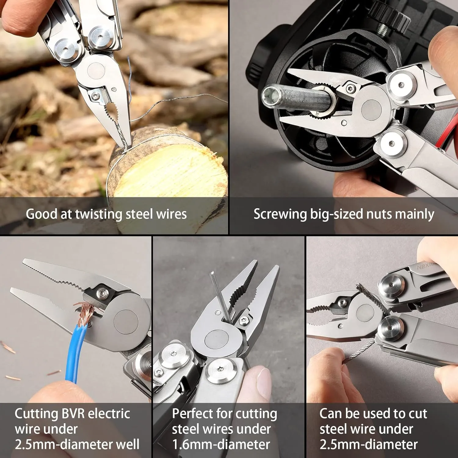 NexTool Flagship Pro Multitool, Foldable Utility Knife with Safety Locking, EDC Multitool with Pocket Knife, Full Size Scissors, Can Opener for Camping, Survival, Fishing, Cool Gifts for Men