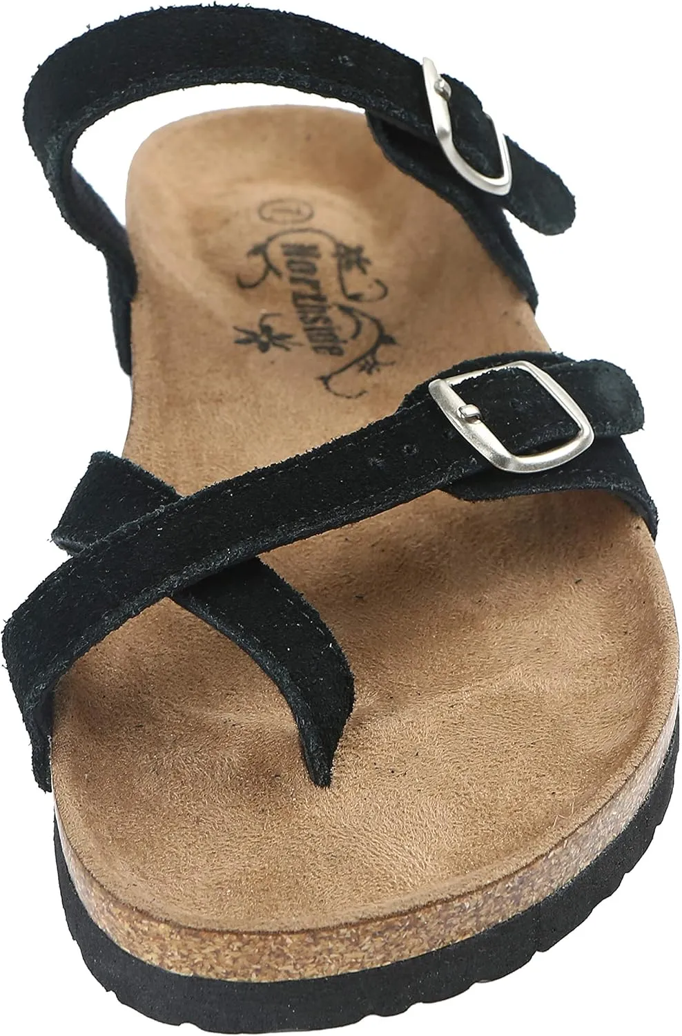 Northside Womens Anya Leather Strap Cork Sandal
