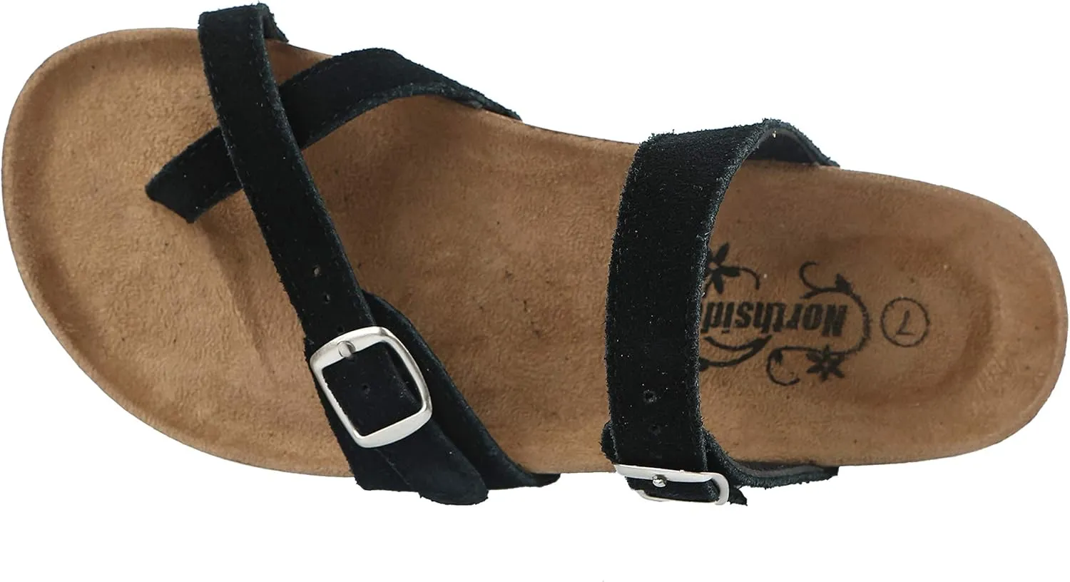Northside Womens Anya Leather Strap Cork Sandal
