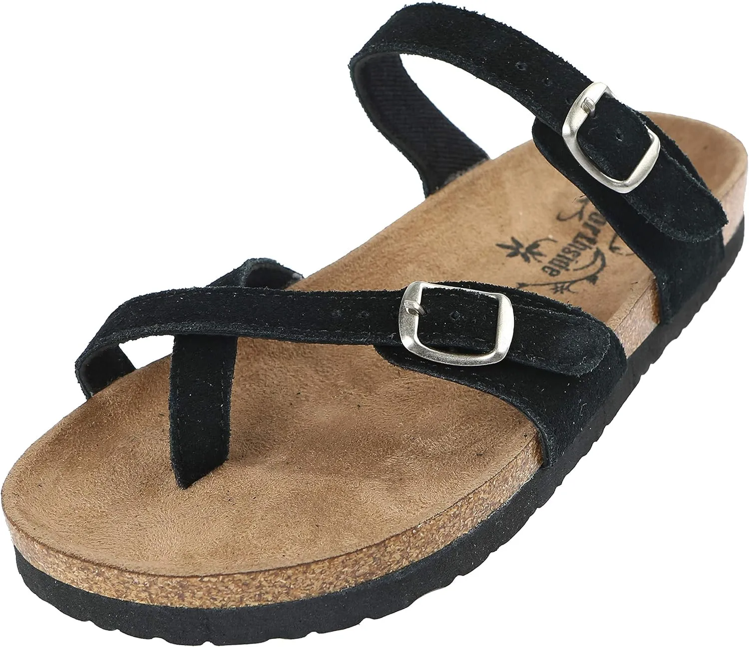 Northside Womens Anya Leather Strap Cork Sandal