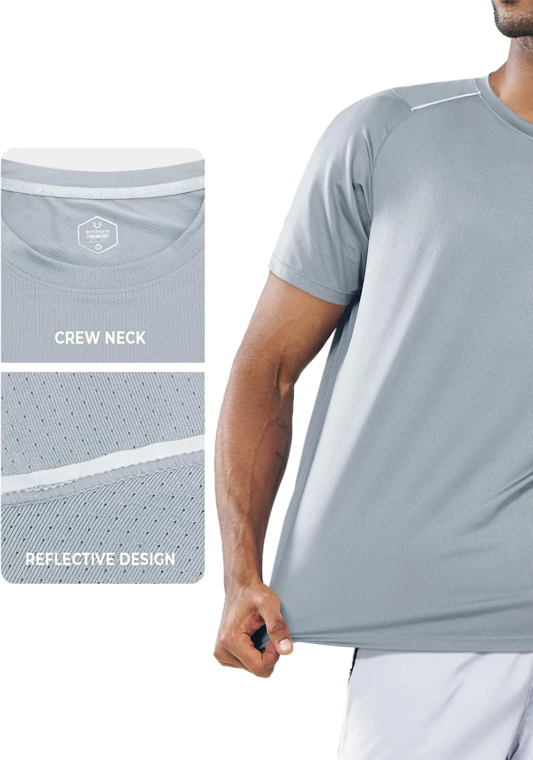 NORTHYARD Men's Athletic Running T-Shirts Workout Lightweight Short Sleeve Performance Shirts Top Tee