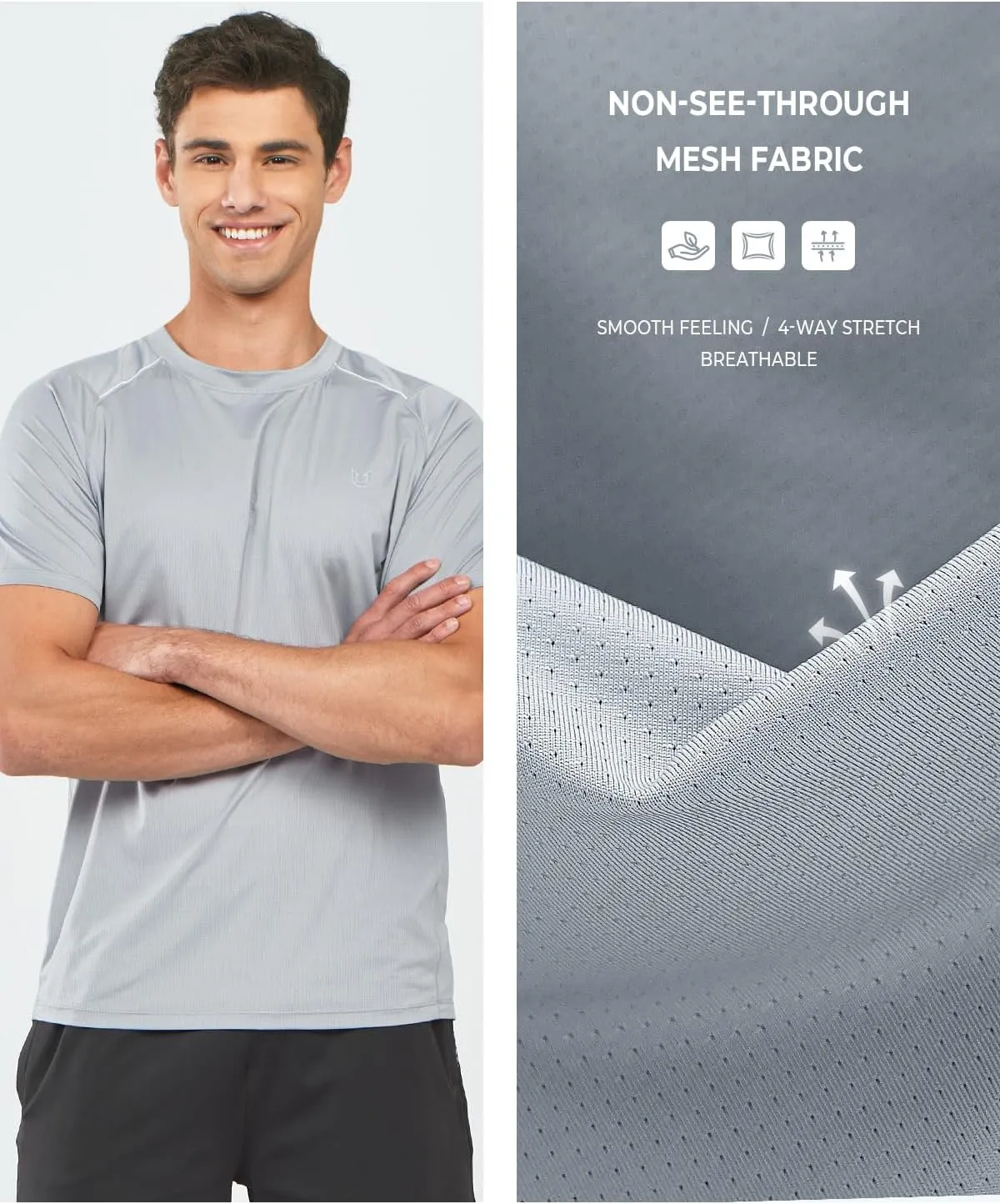 NORTHYARD Men's Athletic Running T-Shirts Workout Lightweight Short Sleeve Performance Shirts Top Tee