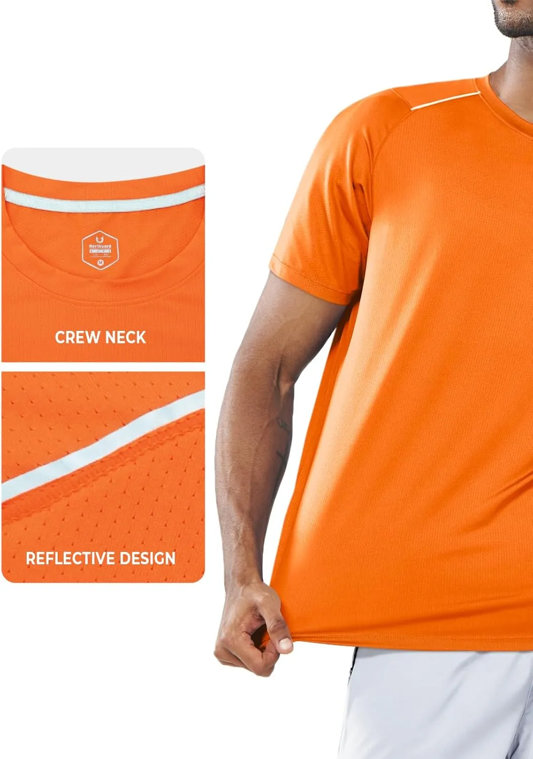 NORTHYARD Men's Athletic Running T-Shirts Workout Lightweight Short Sleeve Performance Shirts Top Tee