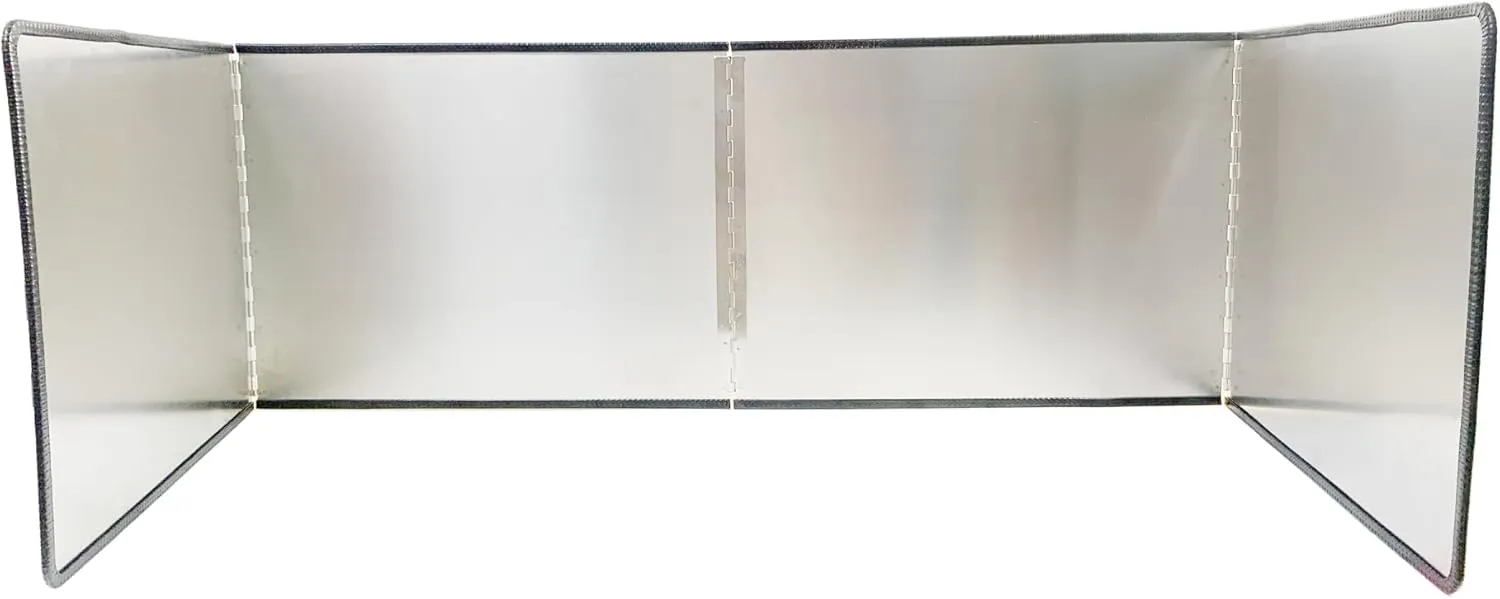 Oil Splash Guard- Anti Splatter Cooking Shield, Splatter Screen for Frying Pan, splatter Guard for Cooking, Stainless Steel Splatter Screen Fry Wall (4 Sided：31.5 x 15.75x 11.81 in)